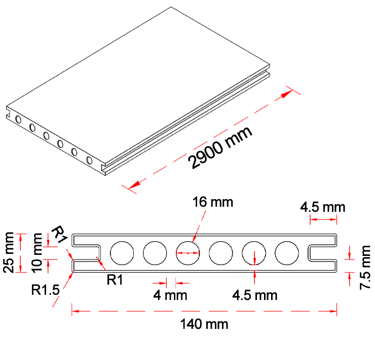 Decking – Technical Drawing
