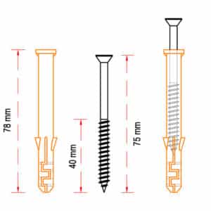 Expansion Screw – Technical Drawing