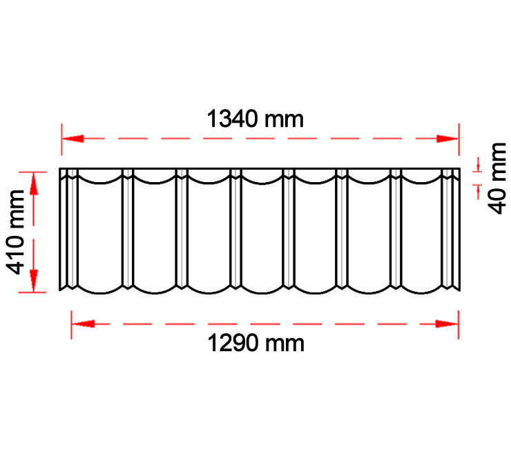 Ishi Stone Coated Dento - Technical Drawing