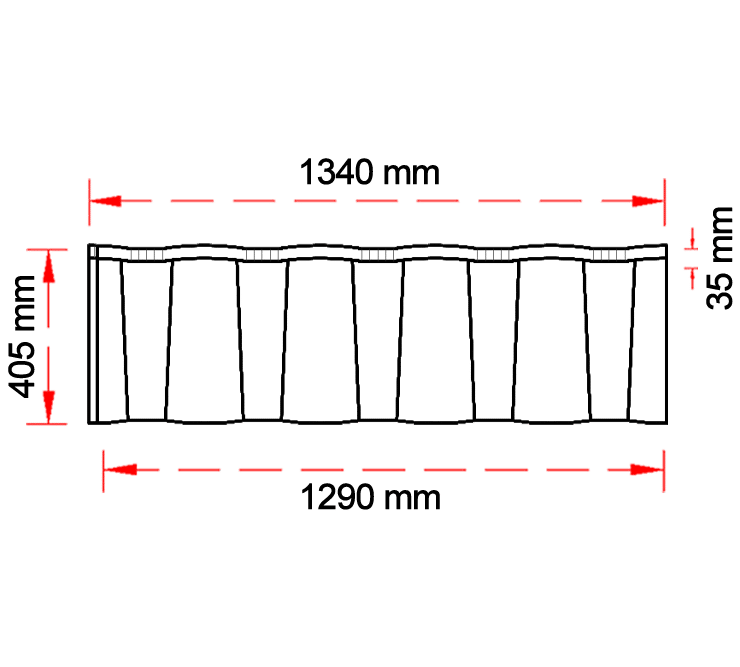 Ishi Stone Coated Milano – Technical Drawing