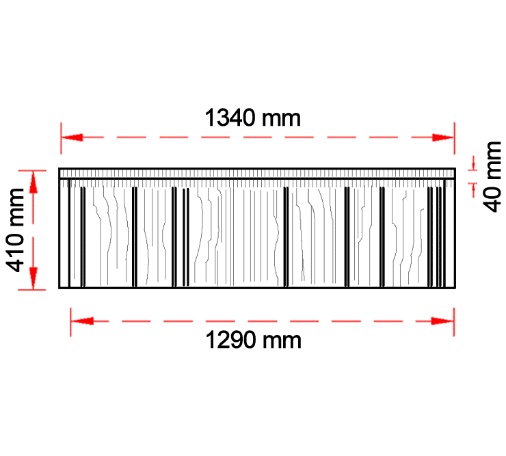 Ishi Stone Coated Mokuzai – Technical Drawing