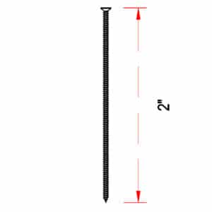 Stainless Screw 2in – Technical Drawing