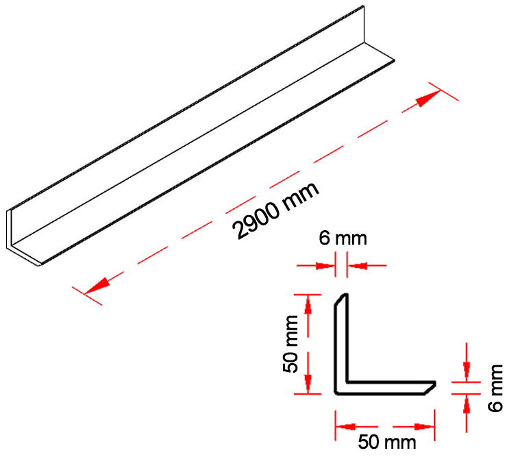 WPC Panel Corner – Technical Drawing